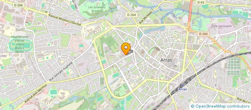 localisation de l'entreprise SPERON à ARRAS