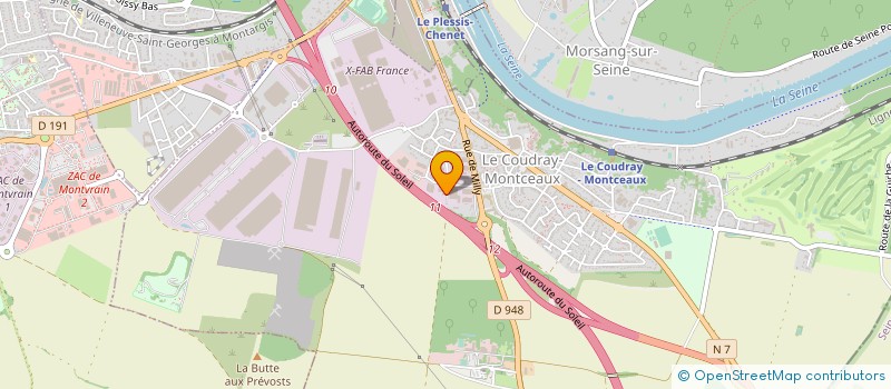 localisation de l'entreprise SPES à LE COUDRAY-MONTCEAUX