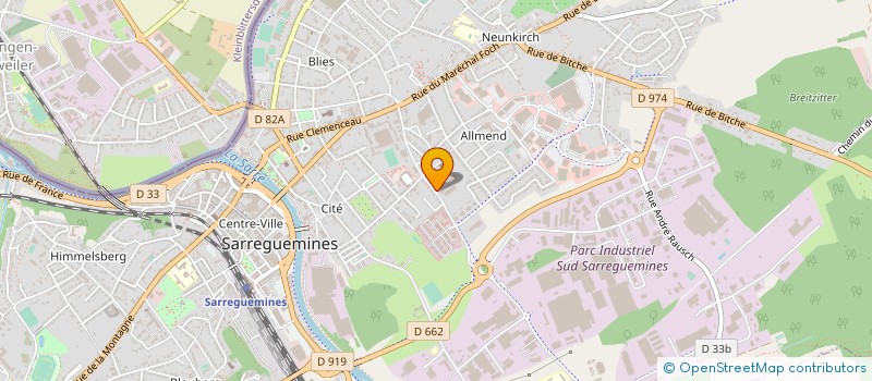 localisation de l'entreprise SPES PRO à SARREGUEMINES