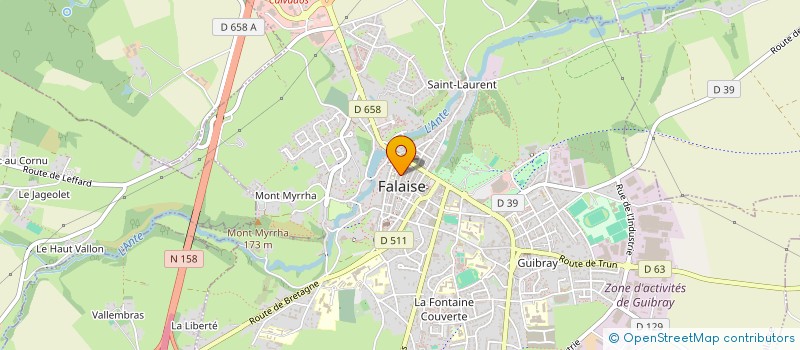 localisation de l'entreprise SPES VAPE à FALAISE