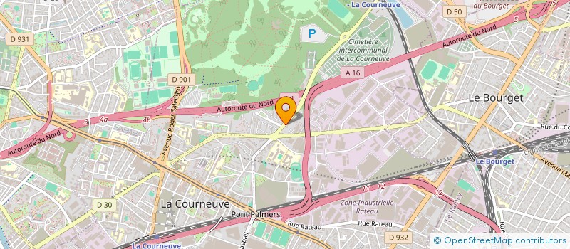 localisation de l'entreprise SPF à LA COURNEUVE