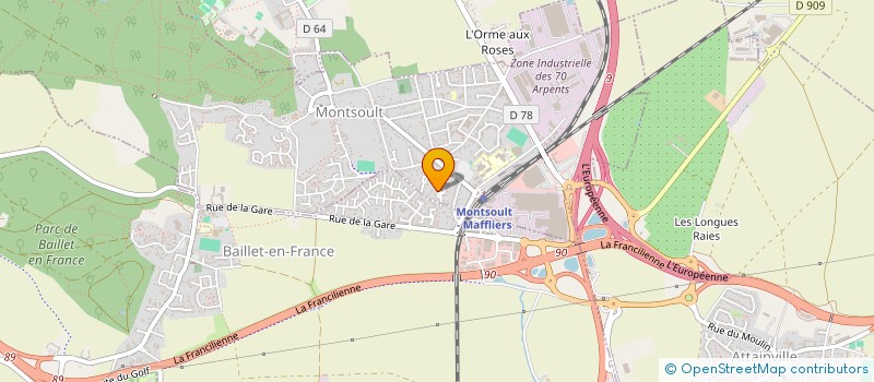 localisation de l'entreprise SPF CONSULTANT à MONTSOULT
