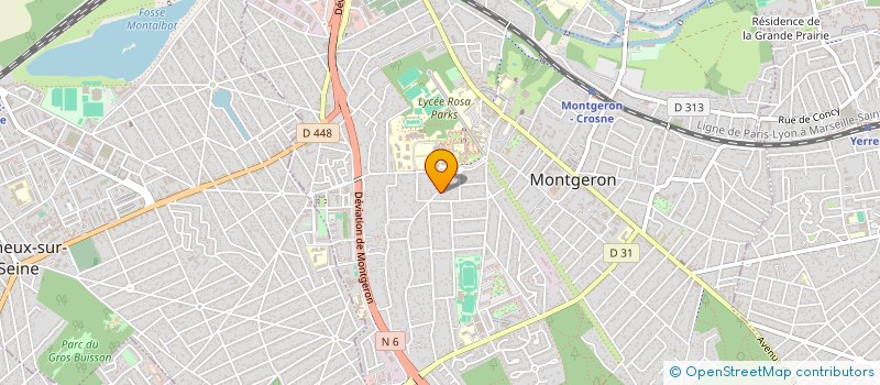 localisation de l'entreprise SPF ELECTRICITE à MONTGERON