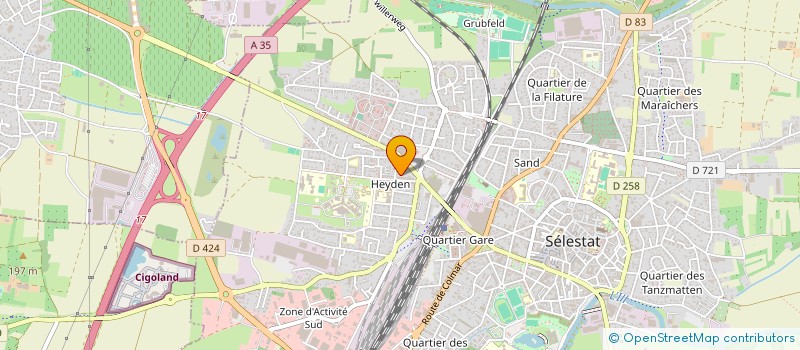 localisation de l'entreprise SPFD à SELESTAT
