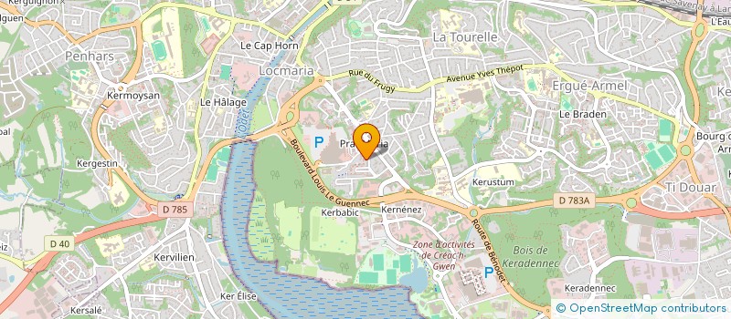 localisation de l'entreprise SPFL à QUIMPER
