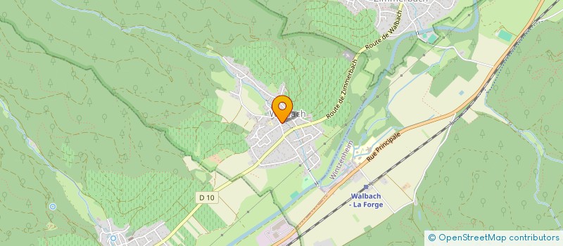 localisation de l'entreprise SPFPL 2L  WALBACH