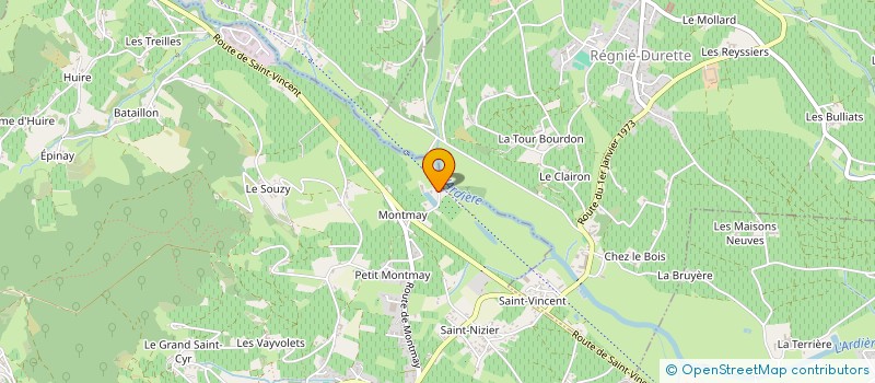 localisation de l'entreprise SPFPL A. MERLE  QUINCIE-EN-BEAUJOLAIS