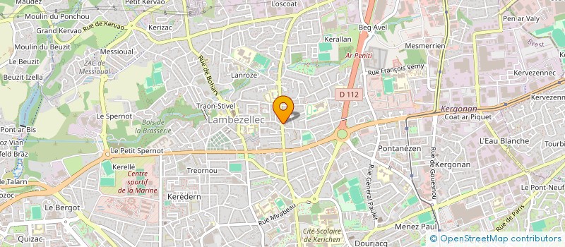 localisation de l'entreprise SPFPL A RESPONSABILITE LIMITEE DE TYPE UNIPERSONNELLE DE PHARMACIIENS D'OFFICINE BOREL à BREST