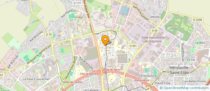 localisation de l'entreprise SPFPL A1 à CAEN