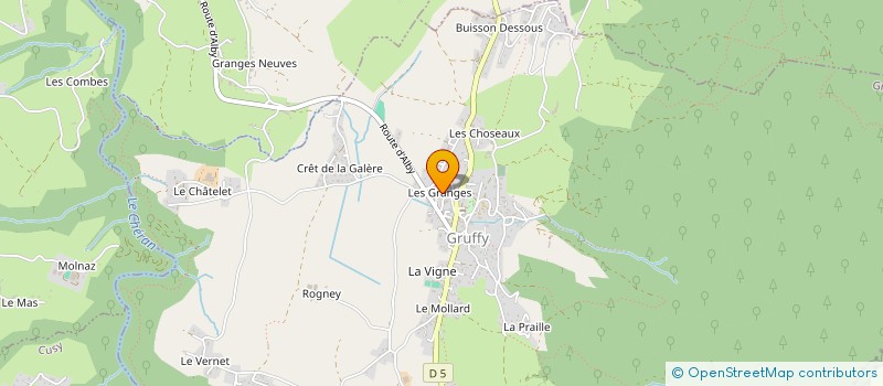 localisation de l'entreprise SPFPL AC3  GRUFFY