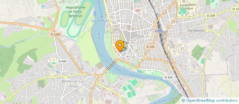 localisation de l'entreprise SPFPL ACTN PHARMA à VICHY