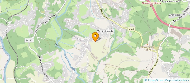 localisation de l'entreprise SPFPL ADESCOTTE  SAINT-PIERRE-D'IRUBE