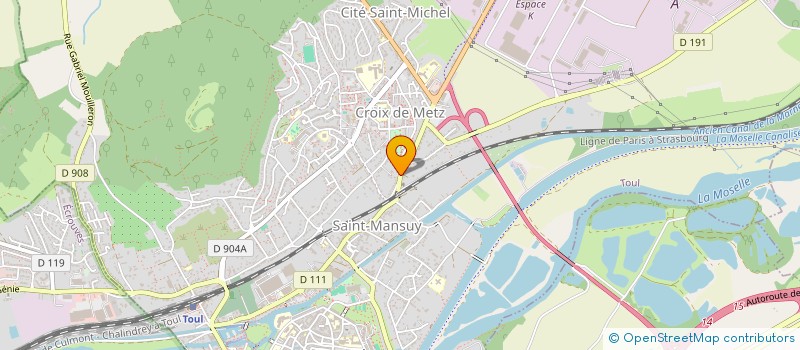 localisation de l'entreprise SPFPL AGAMARAX  TOUL