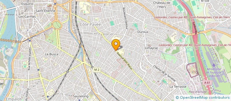 localisation de l'entreprise SPFPL ALG  TOULOUSE