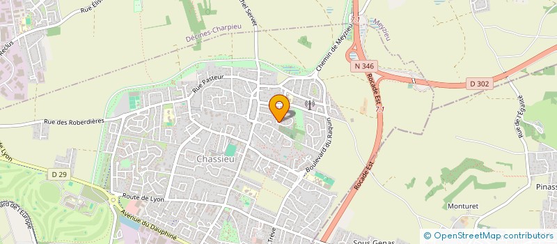 localisation de l'entreprise SPFPL ALICE BRIATTA  CHASSIEU