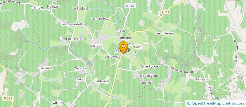 localisation de l'entreprise SPFPL ANNE GUILLERIN  LANSAC