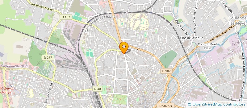 localisation de l'entreprise SPFPL AR 88 C à NEVERS