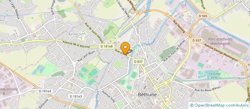 localisation de l'entreprise SPFPL ARROGA à BETHUNE