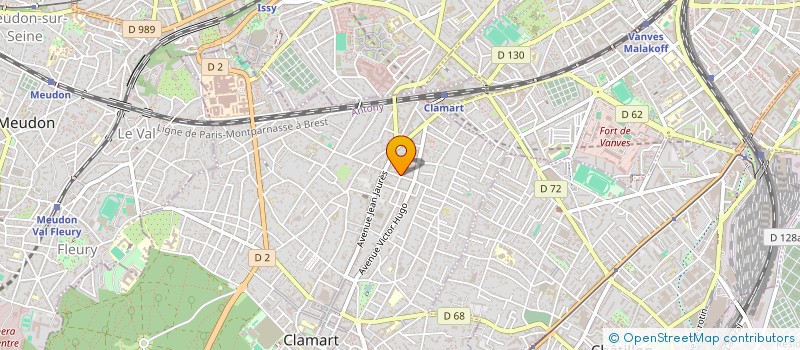 localisation de l'entreprise SPFPL AUDREY LEFEBVRE à CLAMART