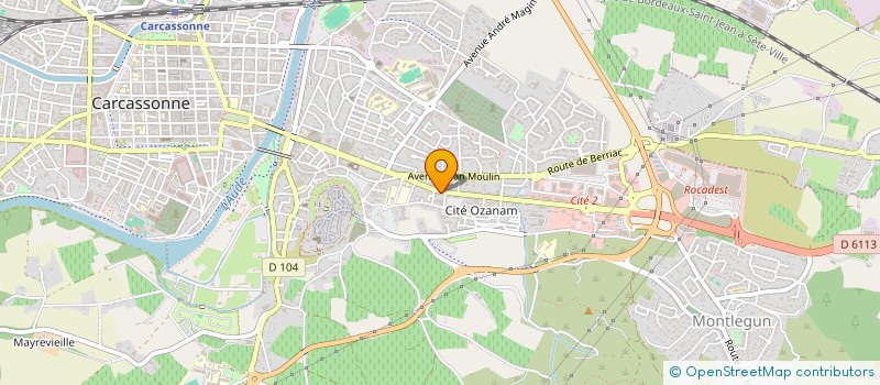 localisation de l'entreprise SPFPL AVICENNE  CARCASSONNE