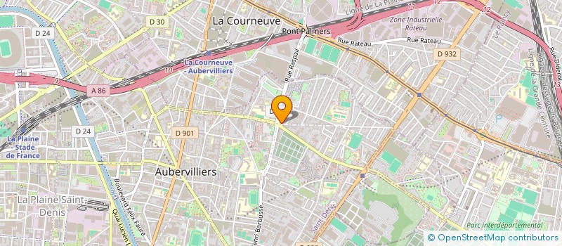 localisation de l'entreprise SPFPL AWADA  AUBERVILLIERS