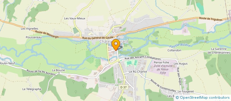 localisation de l'entreprise SPFPL AYRIGNAC à CHATEAU-RENARD