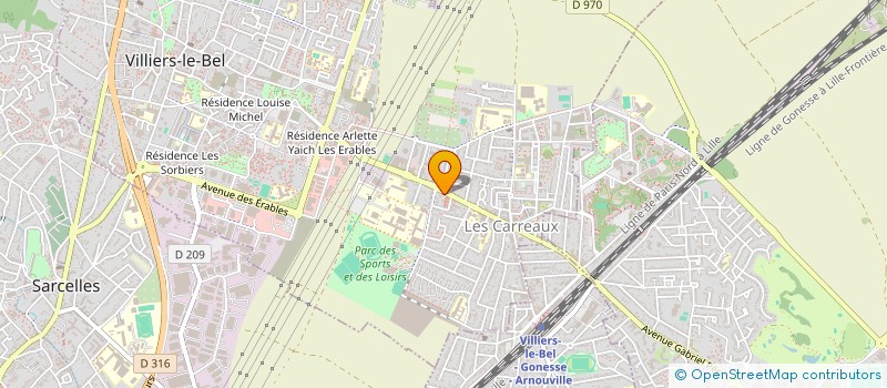 localisation de l'entreprise SPFPL AZ INVEST  VILLIERS-LE-BEL