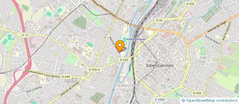 localisation de l'entreprise SPFPL B.VANDENDORPE  VALENCIENNES