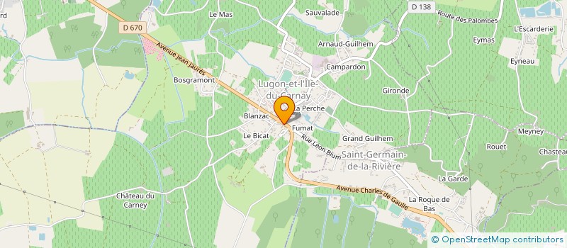 localisation de l'entreprise SPFPL BARRAND  LE BOUSCAT