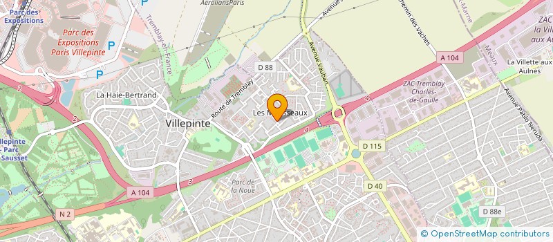 localisation de l'entreprise SPFPL BELLAICHE à VILLEPINTE