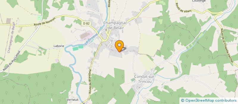 localisation de l'entreprise SPFPL BENHAMOU à CHAMPAGNAC-DE-BELAIR