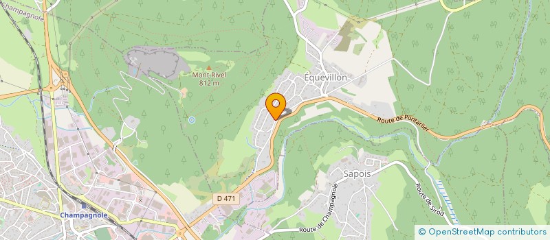 localisation de l'entreprise SPFPL BENJAMIN VERDON  CHAMPAGNOLE