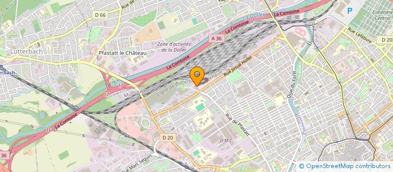 localisation de l'entreprise SPFPL BERDIA  MULHOUSE