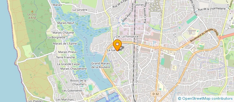 localisation de l'entreprise SPFPL BERGER BARNABE à LES SABLES-D'OLONNE