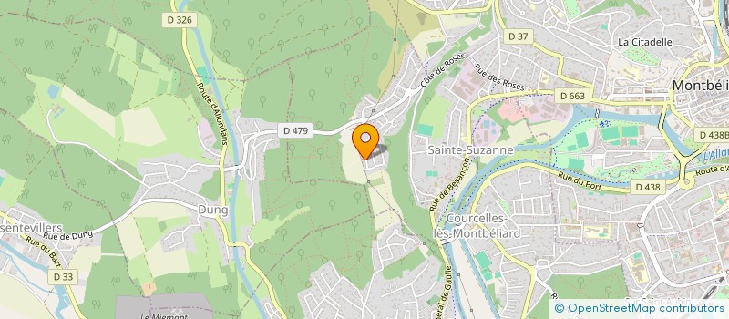 localisation de l'entreprise SPFPL BERNIER  SAINTE-SUZANNE