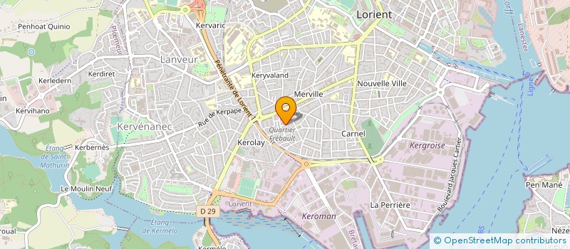 localisation de l'entreprise SPFPL BEVIERE  LORIENT