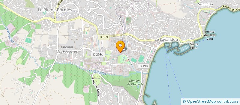 localisation de l'entreprise SPFPL BEYNET - GARAVAGNO à LE LAVANDOU