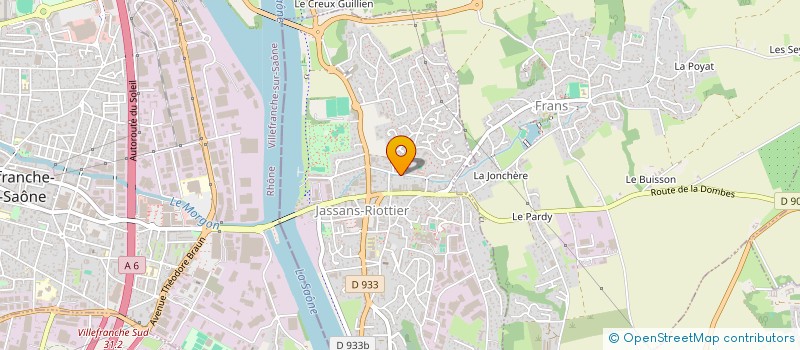 localisation de l'entreprise SPFPL BGSP PHARMA à JASSANS-RIOTTIER