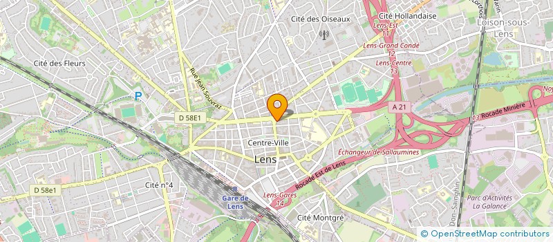 localisation de l'entreprise SPFPL BLOT  LENS