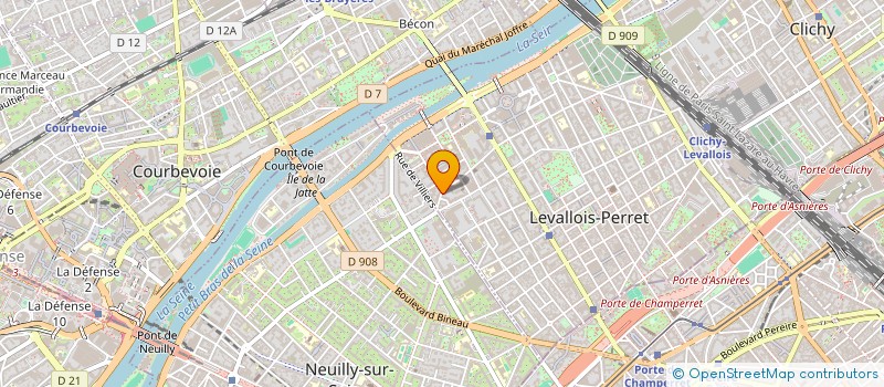 localisation de l'entreprise SPFPL BOR-BARRIERE-WISMAN à LEVALLOIS-PERRET