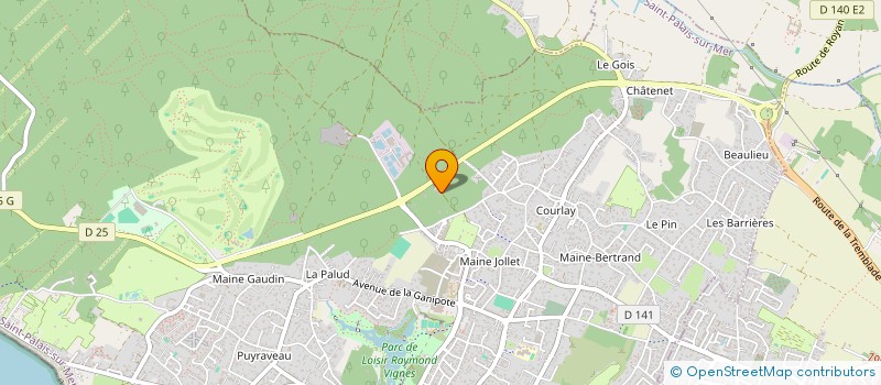 localisation de l'entreprise SPFPL BOUDET  SAINT-PALAIS-SUR-MER