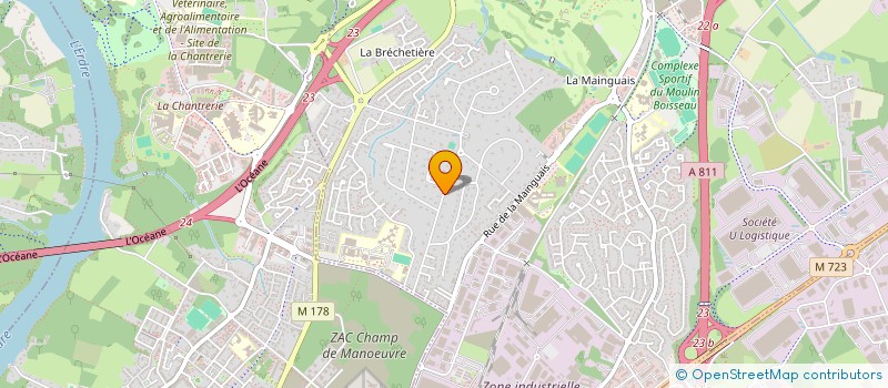 localisation de l'entreprise SPFPL BOURGOGNE à CARQUEFOU