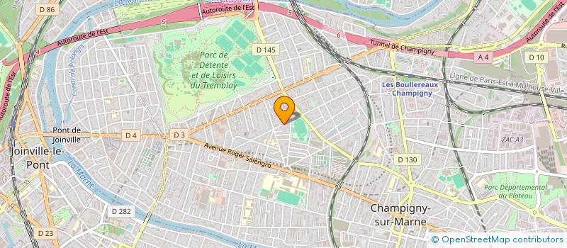 localisation de l'entreprise SPFPL BOUVIER à CHAMPIGNY-SUR-MARNE
