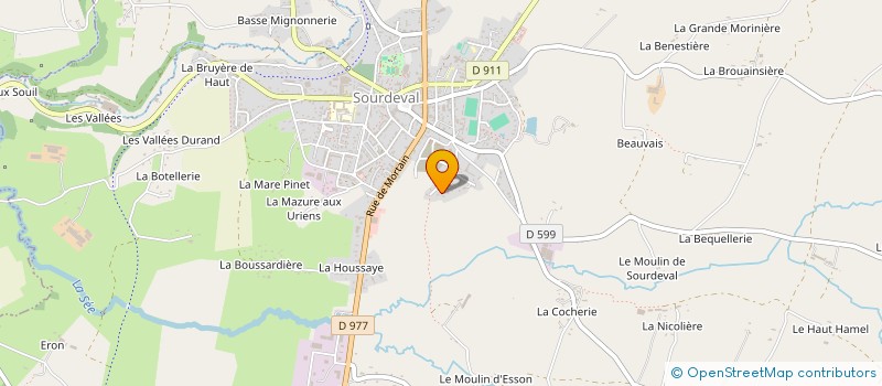 localisation de l'entreprise SPFPL BUNEL ET ASSOCIES  SOURDEVAL