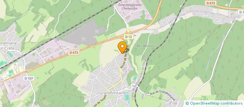 localisation de l'entreprise SPFPL CABA  GRANDFONTAINE