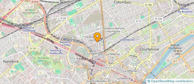 localisation de l'entreprise SPFPL CABINET MEDICAL ET SOMMEIL à COURBEVOIE