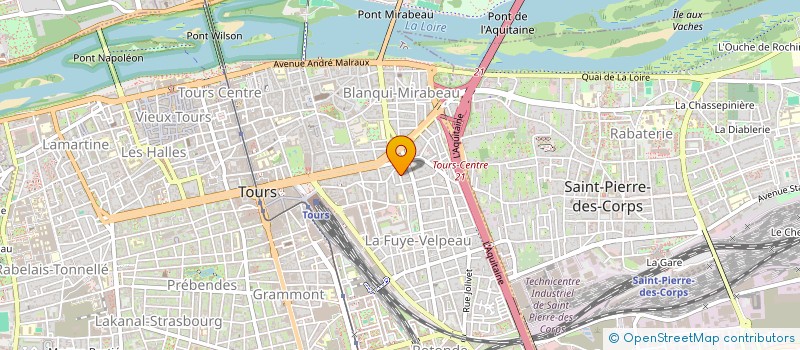 localisation de l'entreprise SPFPL CALMEL  TOURS