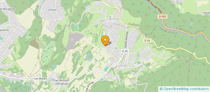 localisation de l'entreprise SPFPL CAPLOT  LYAUD