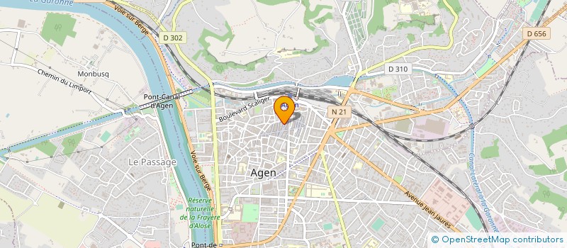 localisation de l'entreprise SPFPL CARAGE à AGEN