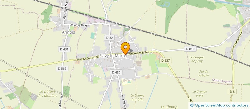 localisation de l'entreprise SPFPL CARETTE à FLAVY-LE-MARTEL